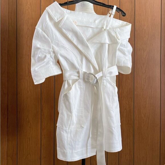 Cinq à Sept Milly Belted Stretch Denim Dress size 2 - Picture 5 of 11